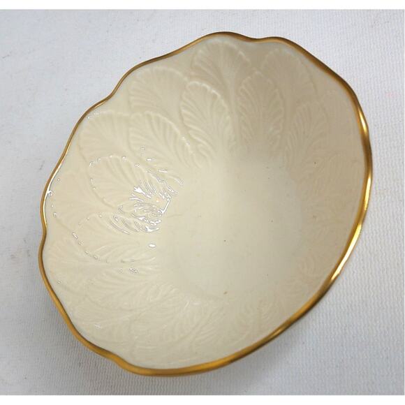 Vintage Lenox Sylvan Bowl 24K Gold With Original Gift Box 5" - Picture 1 of 6